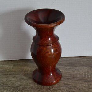 Wood Turned Bud  Vase